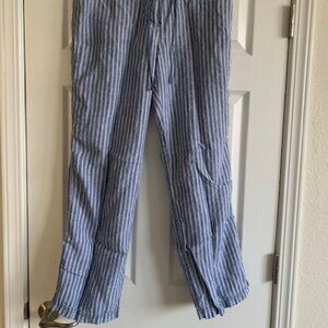 Tommy Bahama Relaxed Cotton-Linen Wide Leg Pant
